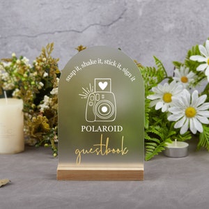 Photo Guestbook Sign, Modern Photo Guest Book Sign, Wedding Snap it,Shake it, Sign It Sign