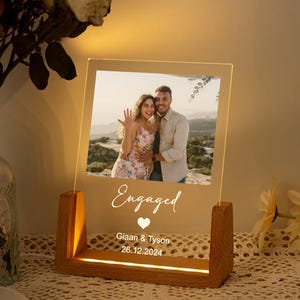 Engagement Gifts for Couple, Personalized Engaged Gifts for Couple, Engagement Frame, Custom Gift, Anniversary Birthday Wedding Gifts