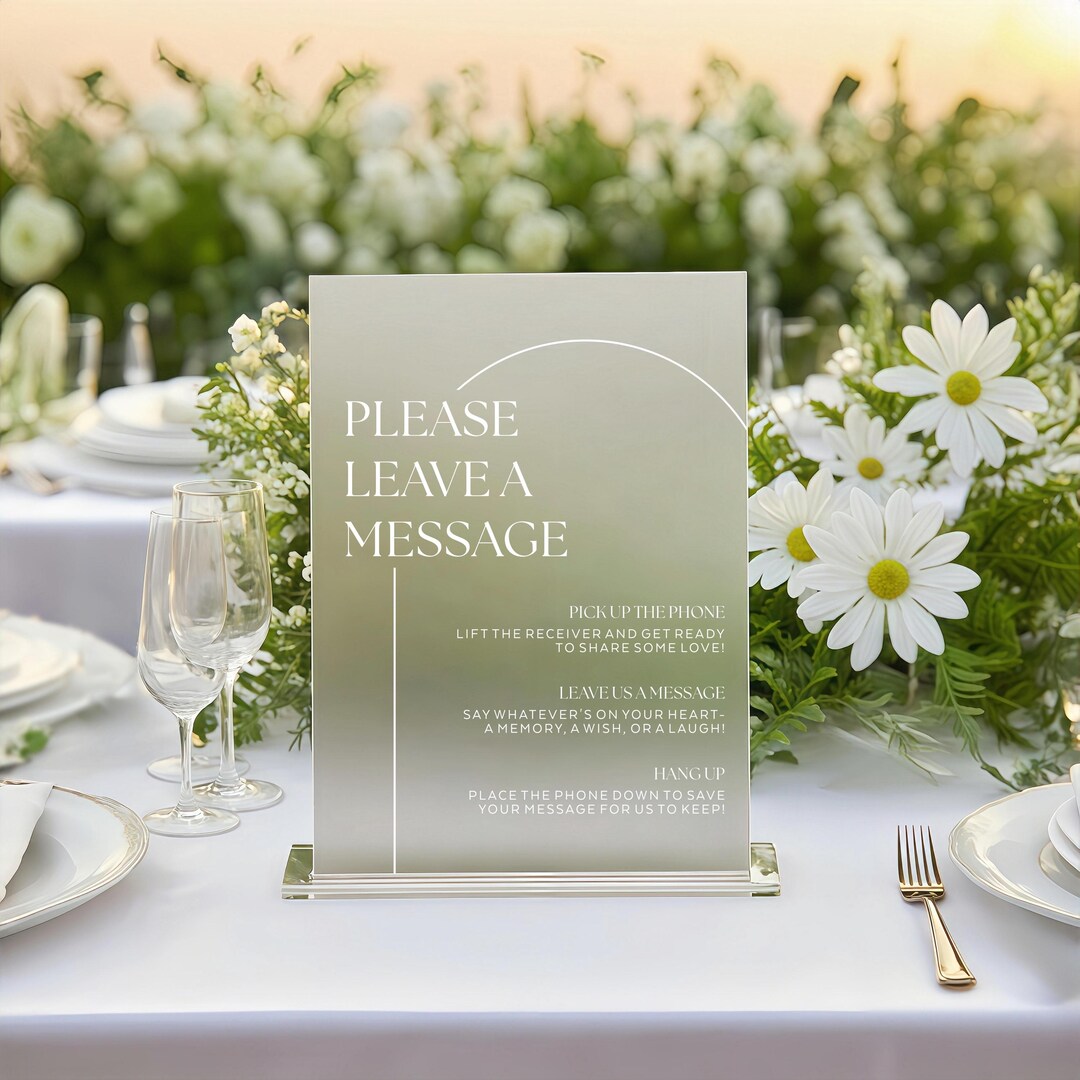 Personalized Guestbook Sign, Wedding Guestbook Sign, Leave Us a Message ...