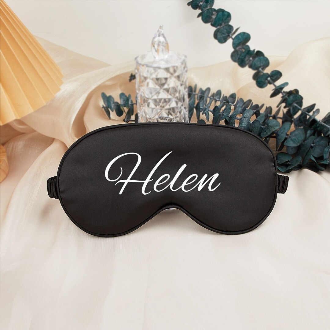 Personalized Eye Mask Bridal Party Blindfold Wedding Gift Etsy