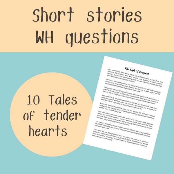 Short Stories WH questions , Short Stories About Respect Teachers for children's ,Interactive Storybooks , Short Stories for Kids