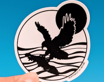 Van Isle Adler Aufkleber - Westküste - Vancouver Island - Aufkleber - Weißkopfseeadler