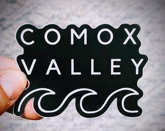 Comox Valley Wave Sticker - Decal - Vancouver Island