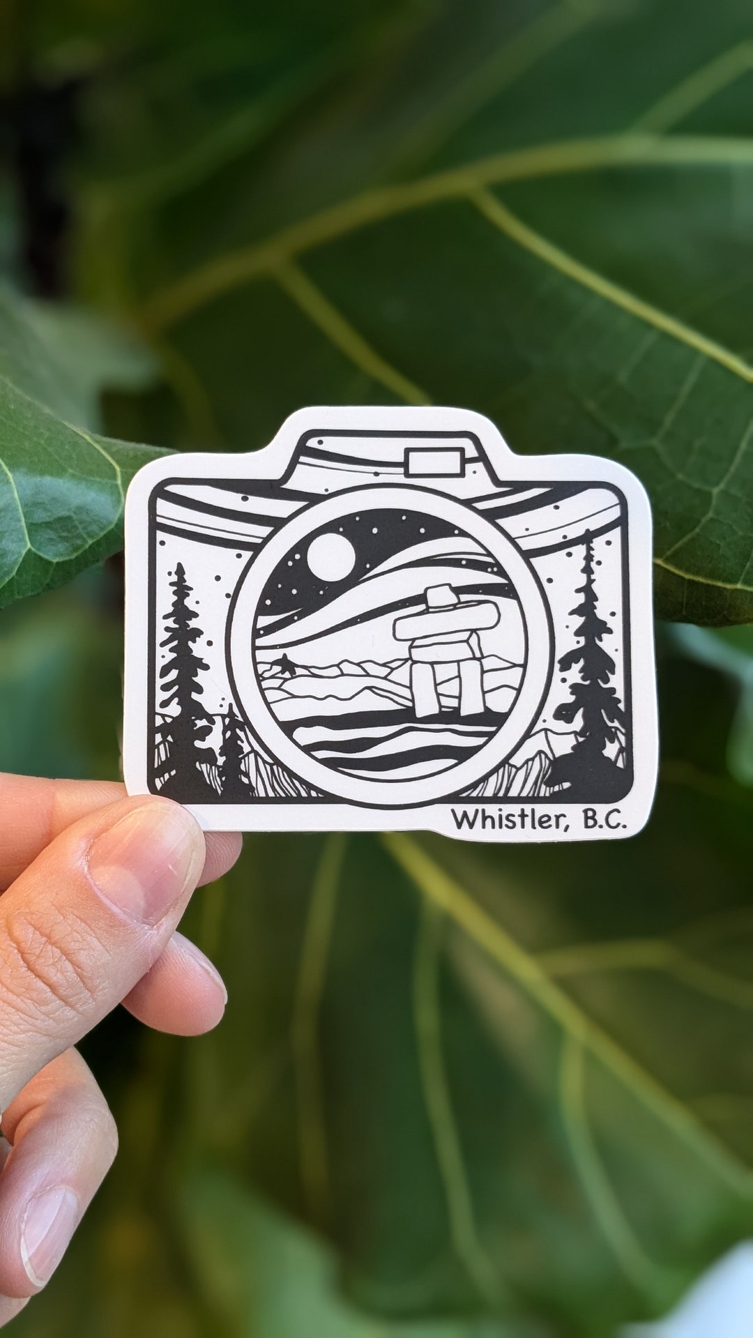 Top of the World Whistler Blackcomb Camera Sticker - Etsy