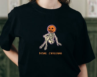 Camisa de Halloween, camiseta de esqueleto, camiseta espeluznante de Halloween, camiseta personalizada de fantasma, camisa de esqueleto divertida, camisa para regalo