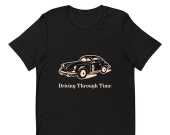 Camisa de auto clásico, camiseta de auto vintage, camisa gráfica de auto retro, ilustración de auto de la vieja escuela, camiseta nostálgica