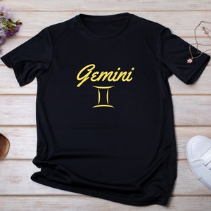 Gemini Zodiac Sign Shirt, Gemini Zodiac Gear, Astrologie T-Shirt, Gemini Horoscoop Tee, Zodiac-thema Tee, Horoscoop-geïnspireerde kleding