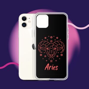 Aries iPhone Case , Zodiac Sign Case , Abstract Zodiac Art Case , Phone Case iPhone Case For iPhone 15 14 13 12 11 Pro Max XR XS