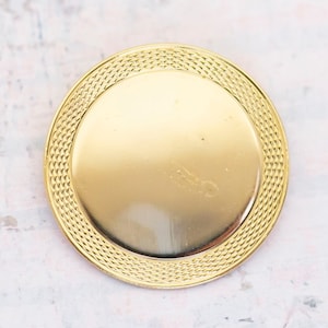 Vintage Gold Tone Minimalist Circular Dainty Clip - BB1