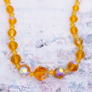 Vintage Gold Tone Spheres Lovely Choker Necklace 15 inch - BB10