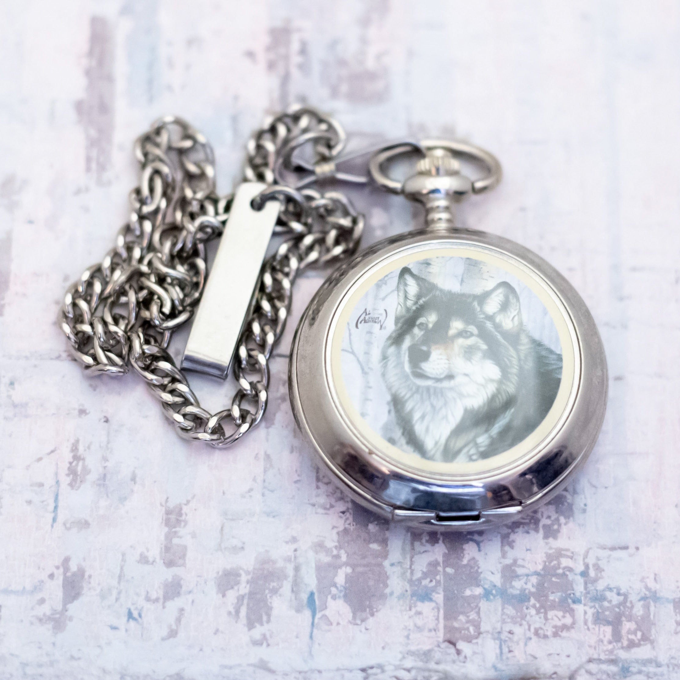Al agnew pocket watch deer hot sale
