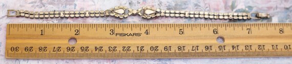 Vintage Lovely Colorless Rhinestone Bracelet 7 1/… - image 3