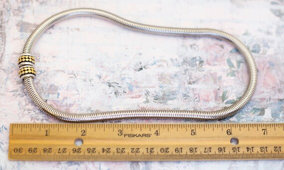 Vintage Serpentine Chain Necklace 17 Inch - BB19 - image 3