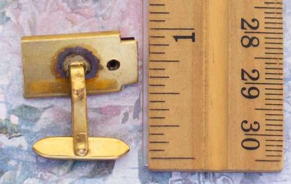 Vintage Black Simple Rectangular Shape Elegant Rh… - image 2