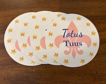 Totus Tuus Sticker: Catholic Marian Consecration, JPII Inspired