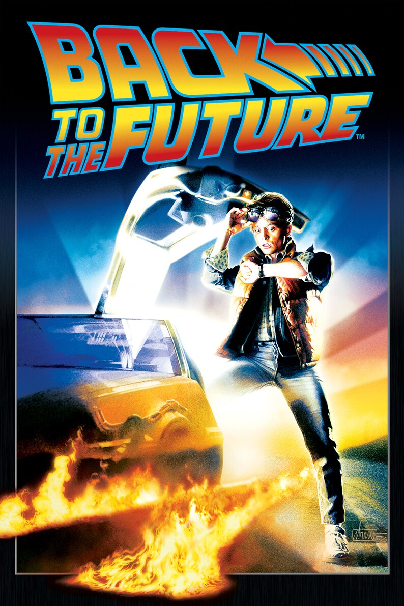 Back to the Future Movie Poster Michael J. Fox Christopher image 1