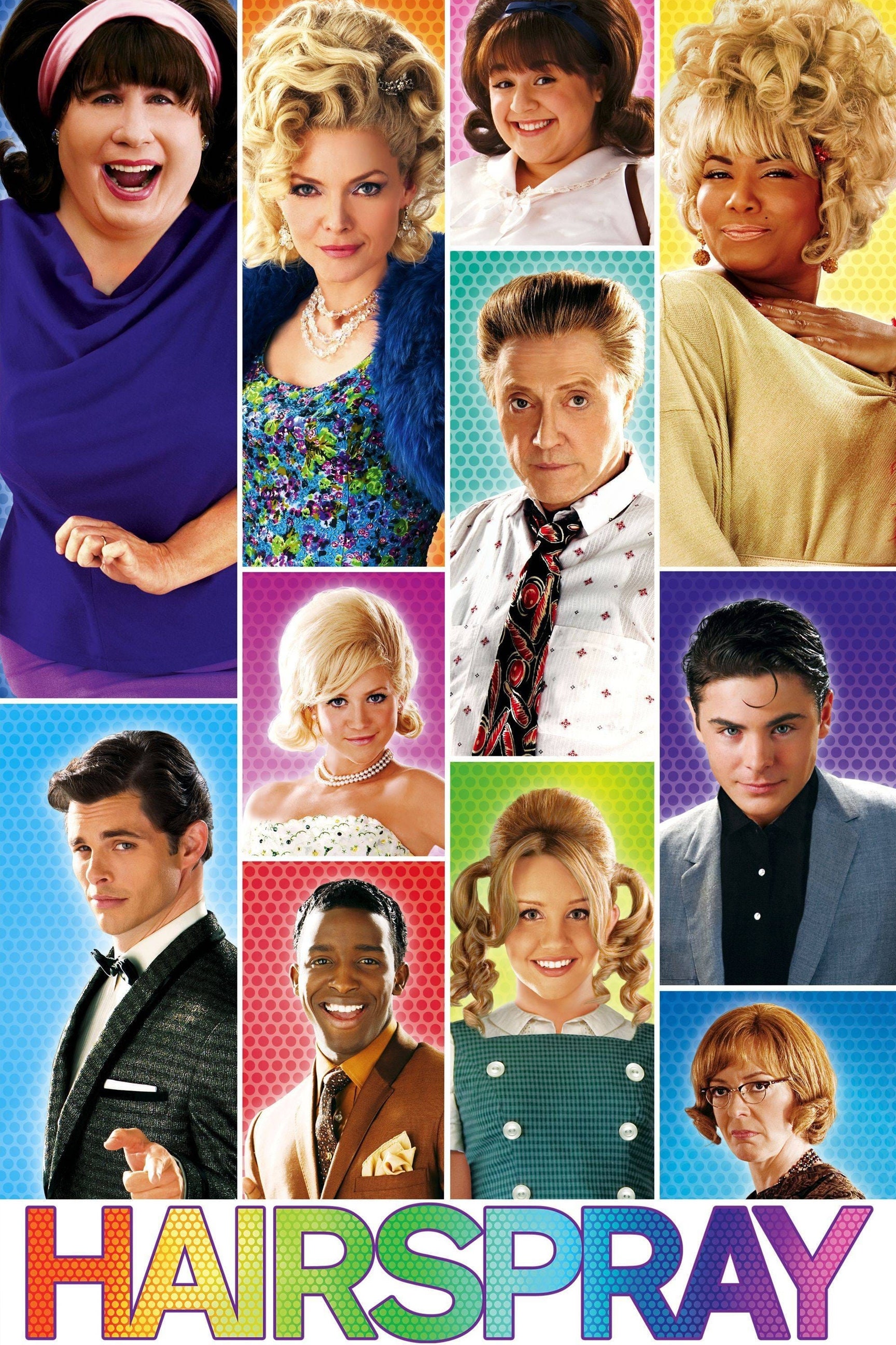 Hairspray Movie Poster John Travolta Zac Efron Michelle Etsy