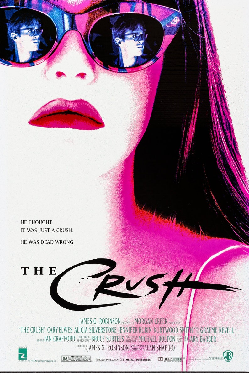 The Crush Movie Poster Alicia Silverstone Etsy