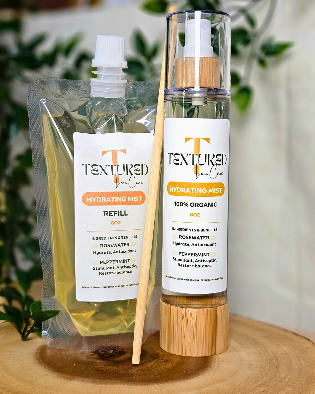 Refill for Rosewater Hydrating Spray/mist for Microlocs, Sisterlocks