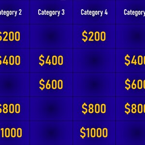Jeopardy Powerpoint Game Template - Etsy
