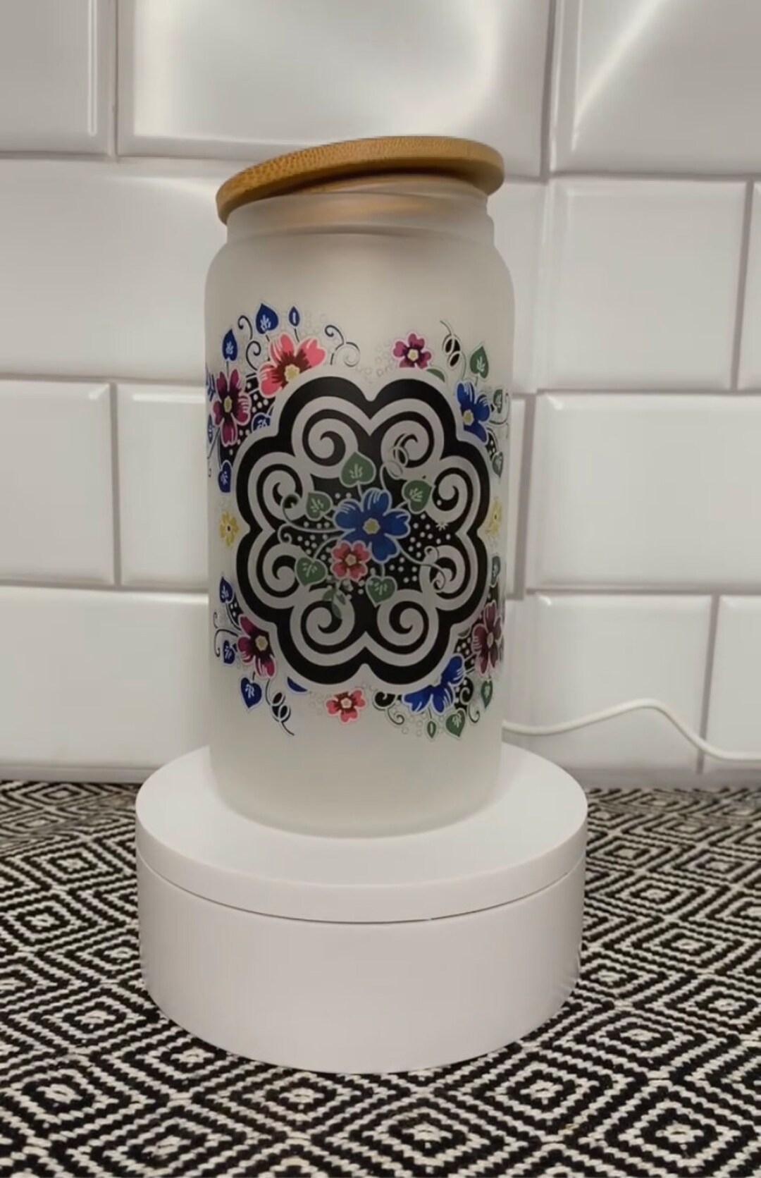 Hmong Inspire Glass Cups 16oz Etsy