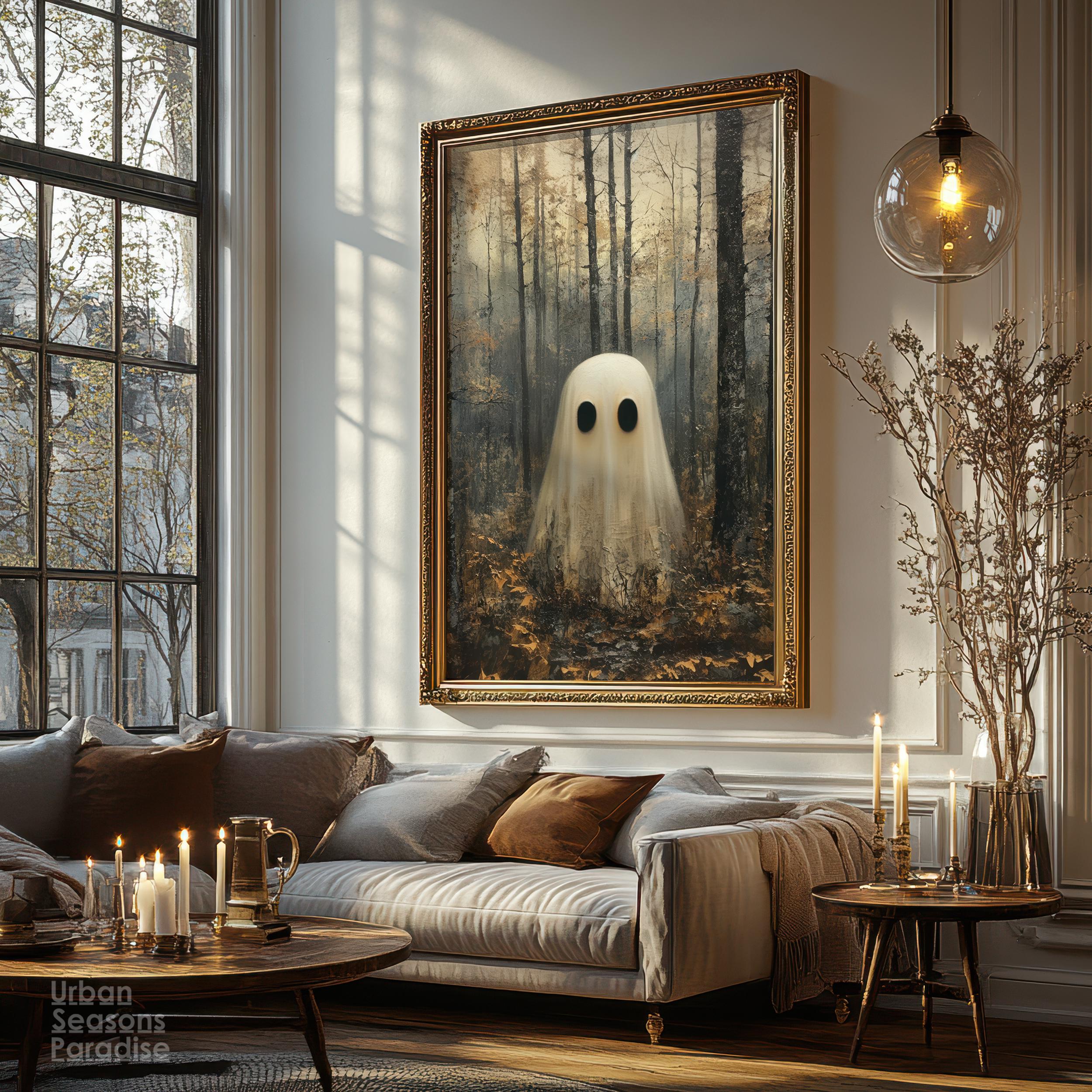Mystisches Gothic-Wandkunst-Poster, Die Bezaubernde Hexe, Dämmerung, Dunkler Wald, Wandkunst, Dekoration, Gruselige Hexe, Kunstdrucke, Dunkle Akademie, Halloween-Poster, Horror-Geschenke, Hexe