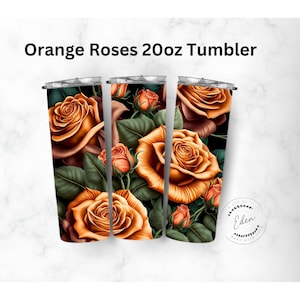 Orange Roses 20oz Tumbler