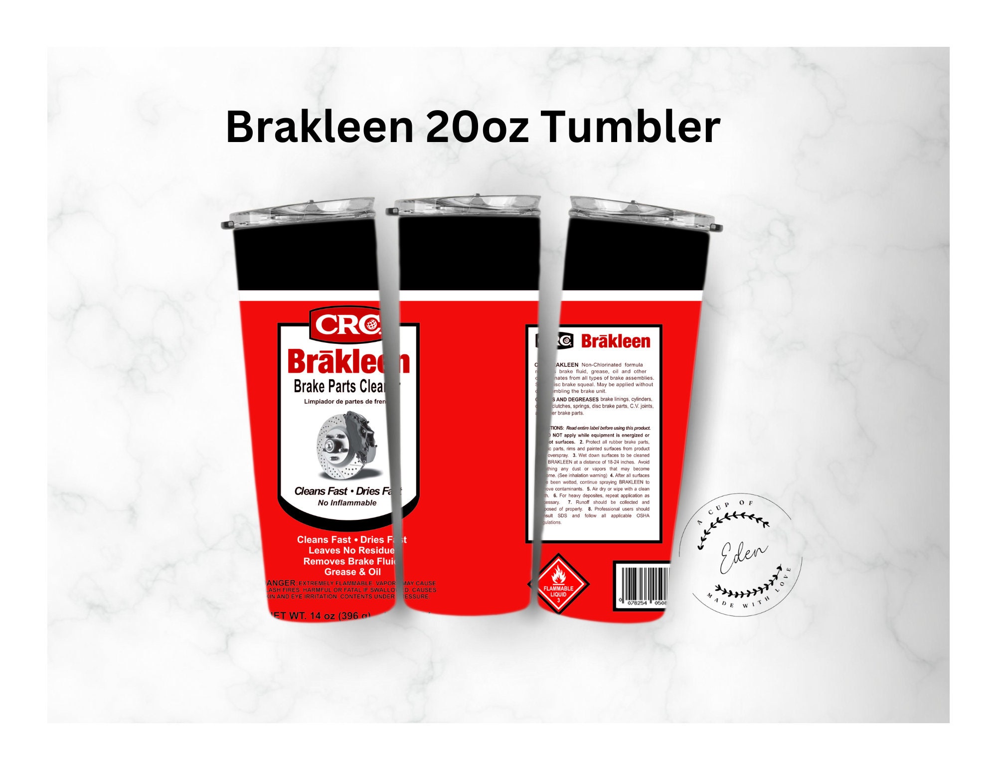 Brakleen Brake Cleaner Label SVG/PNG 