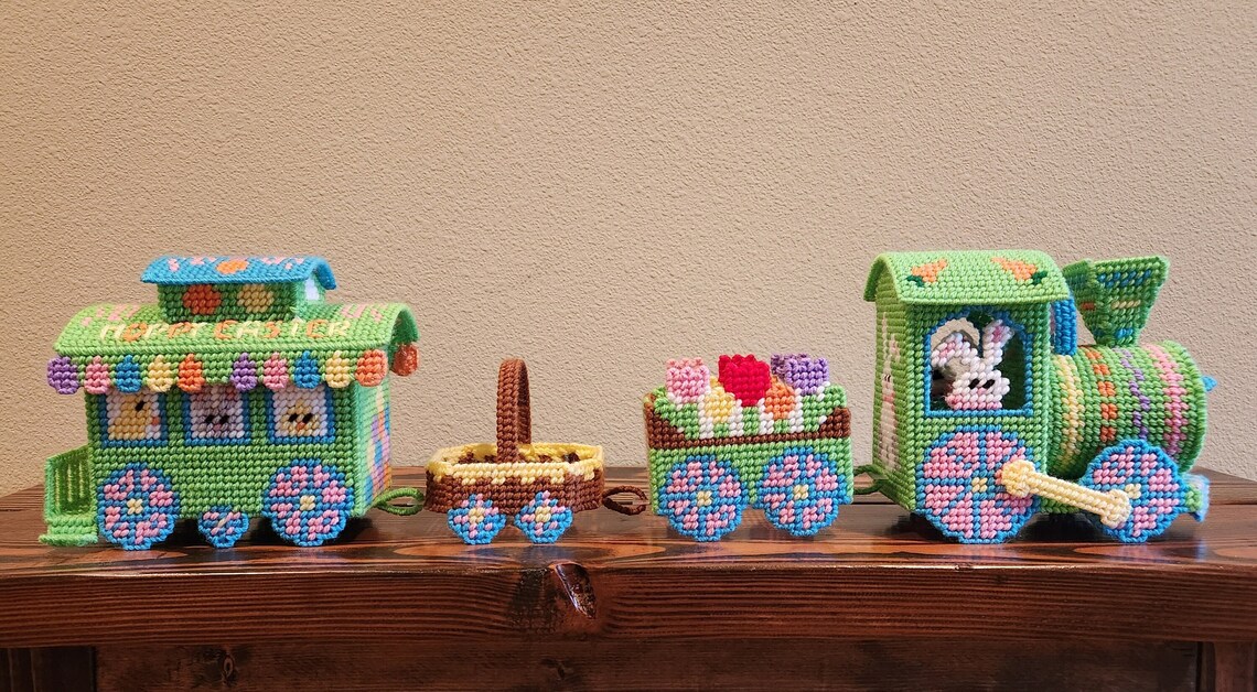 Simple Train Java Canvas Easter Plastic Canvas Train Pattern (digital Download) - Etsy