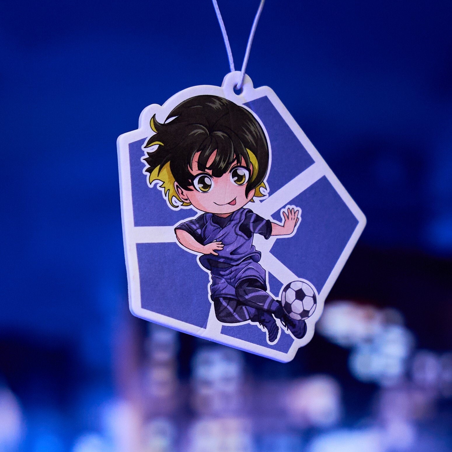 Blue Lock Chibi Car Air Fresheners Doublesided Design Anime Manga