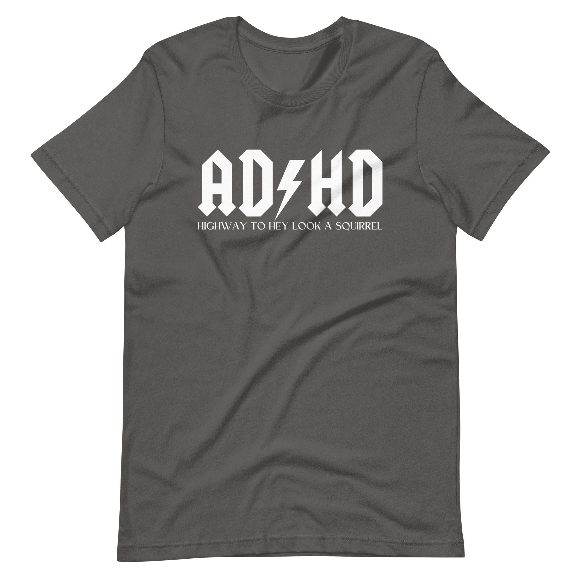 ADHD T-shirt ACDC Highway to Hell Humor Shirt Tee Rock and Roll - Etsy