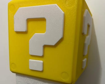 Mario Question Block Toilet Paper Holder, Fun Bathroom Decor