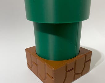Mario Themed Warp Pipe Toothbrush or Pencil Holder
