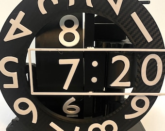 Unique, modern 3d printed desktop TRIAXIAL CLOCK for office, den, living room, bedroom, etc.