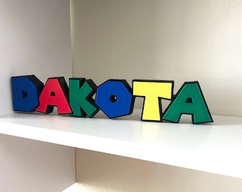 Personalized Mario Name tag Sign. High Quality  Custom Desk or Wall Name plate for Kid’s Room, Playroom, Dorm, Man cave, Game room.