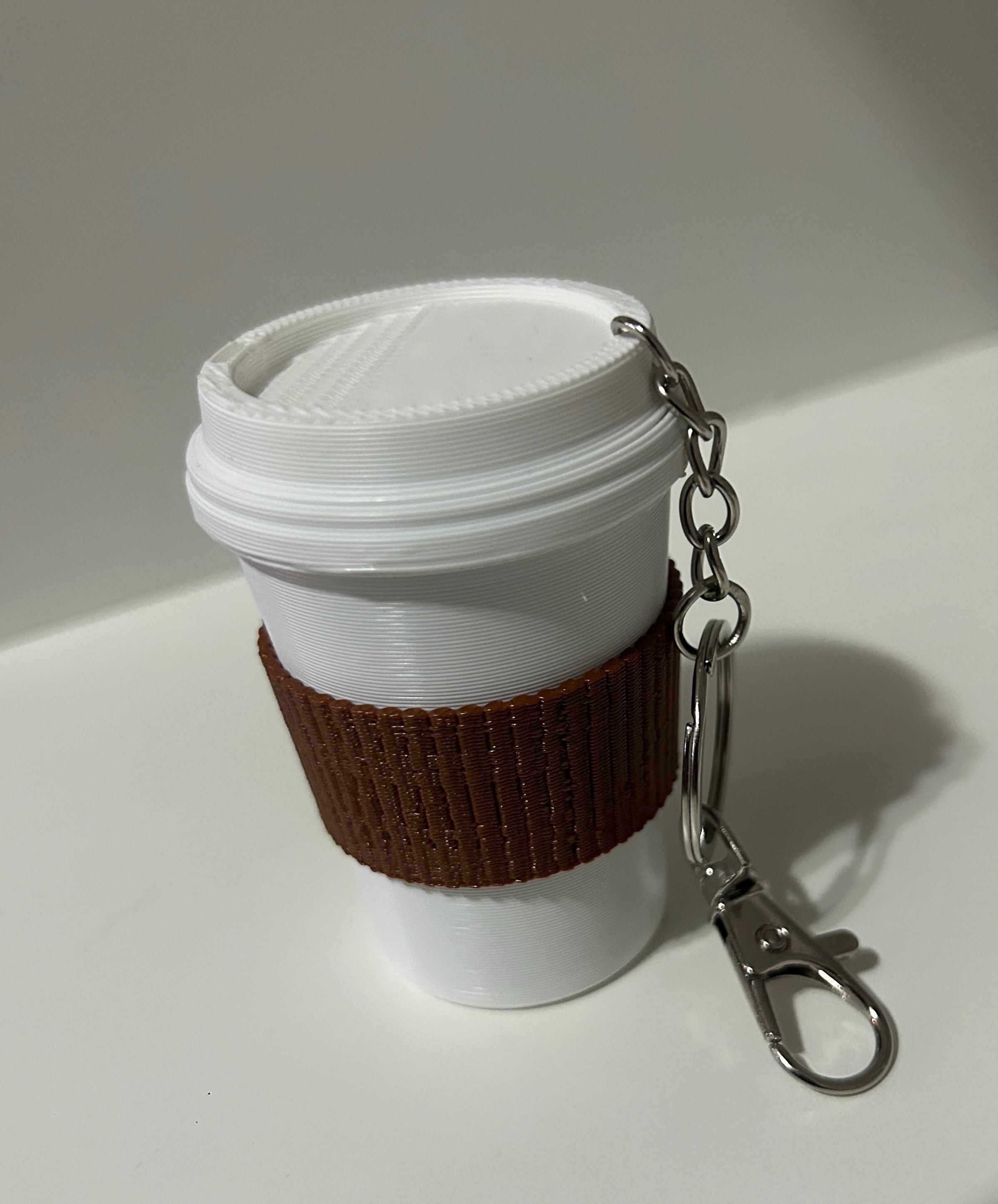3D Printed Spillable Coffee Cup Interactive Fidget Keychain - Etsy