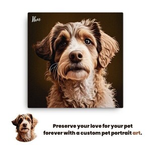 Pay tribute to your best friend with a custom pet portrait.