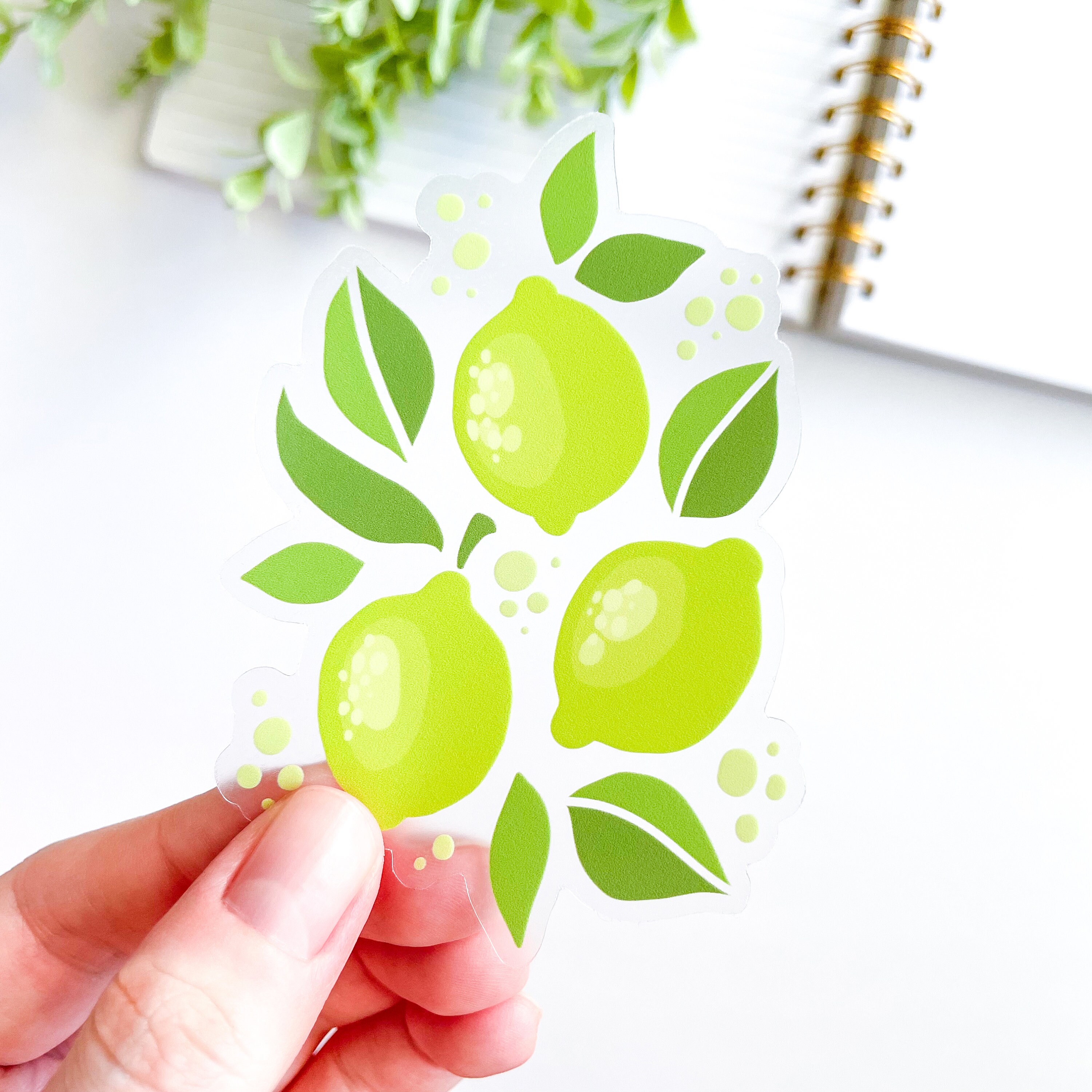 Sticker Frooty CLEAR Fruity Fun Sticker | Cute Summer Fruit Sticker | Lemons, Limes ...
