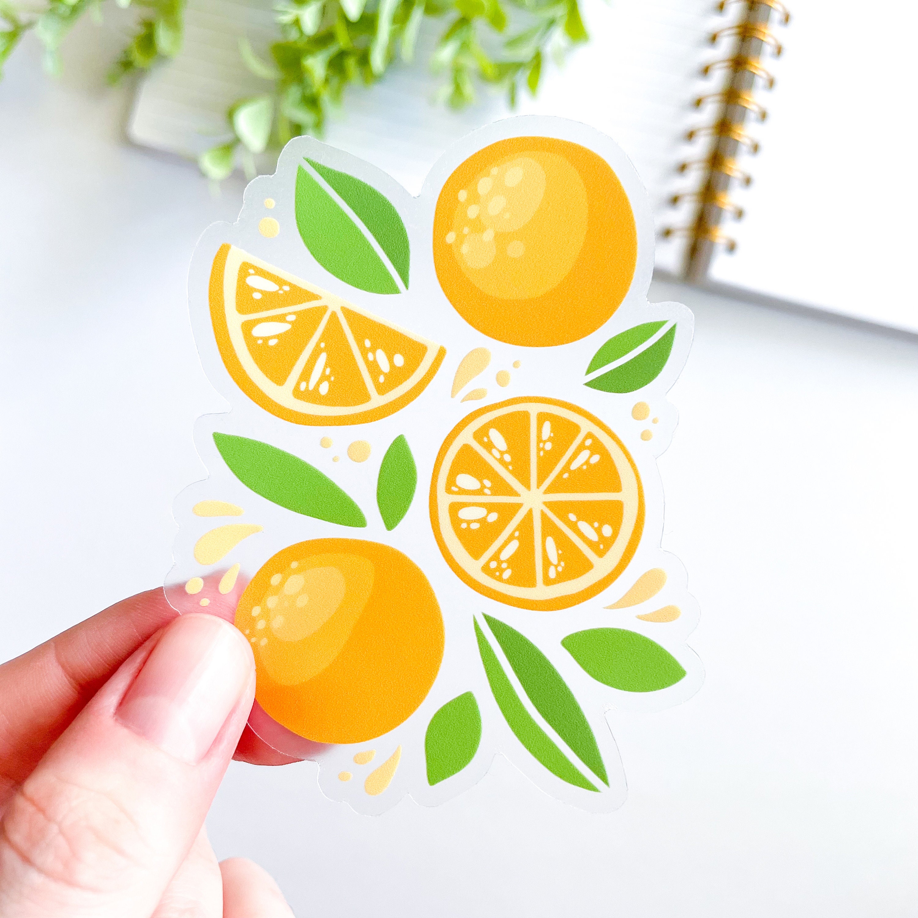 Sticker Frooty CLEAR Fruity Fun Sticker | Cute Summer Fruit Sticker | Lemons, Limes ...