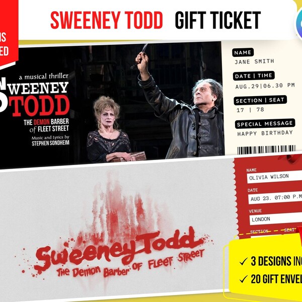 Sweeney Todd Printable Etsy