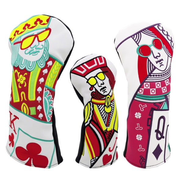 Playing Card Golf Headcovers Etsy