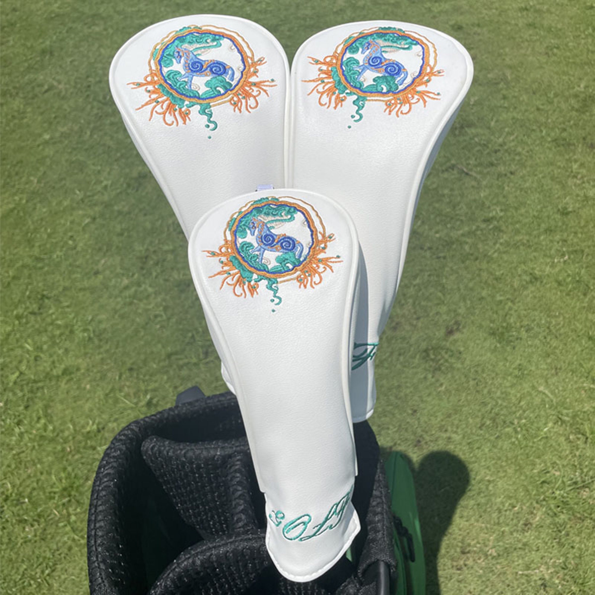 Embroidered Golf Head Cover Zodiac Horse Golf Wood Cover Etsy