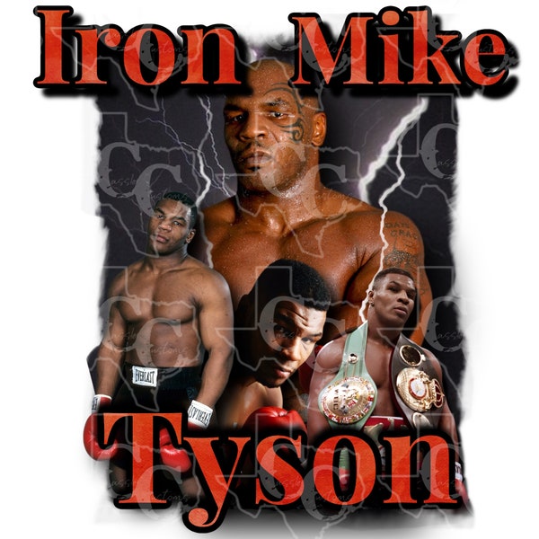 Iron Mike Tyson PNG digital file only
