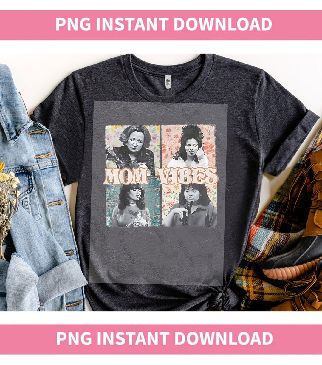 Mom Vibes T-Shirt - 70er Jahre Style Mit Sitcom Aufdruck