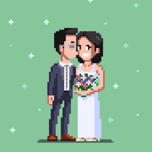 Custom Digital Pixel Art Portrait, Commission Pixel Art, Cute 8bit Portraits, Pixel Art Pet, Pixel Art Couple, 8bit Avatar, Pixel Art Print