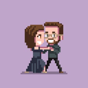 Custom Digital Pixel Art Portrait, Commission Pixel Art, Cute 8bit Portraits, Pixel Art Pet, Pixel Art Couple, 8bit Avatar, Pixel Art Print
