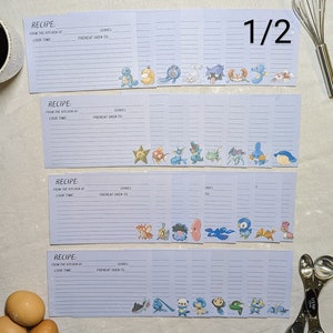 Cartes de recettes par type d'eau