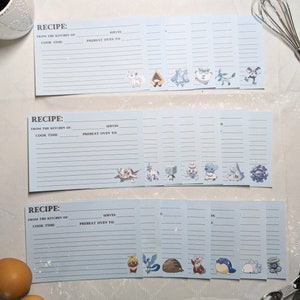 Ice Type Recipe Cards