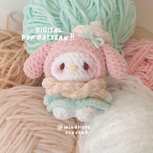 Winter Coat Bunny PDF Pattern - DIGITAL FILE