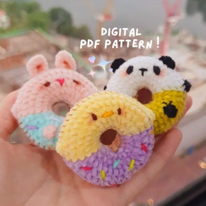 5-in-1 Donut Dolls PDF Pattern - DIGITAL FILE